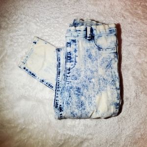 Wonder Nation stone washed skinny jeans/jeggings size 14/16 in kids.